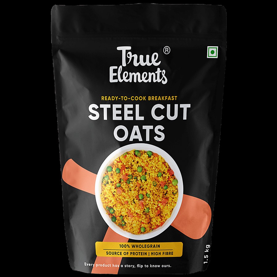 True Elements Gluten Free Steel Cut Oats - Rich In Iron & Fibre