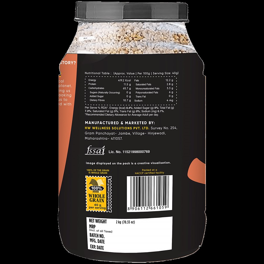 True Elements Gluten-Free Steel Cut Oats - Rich In Iron & Fibre