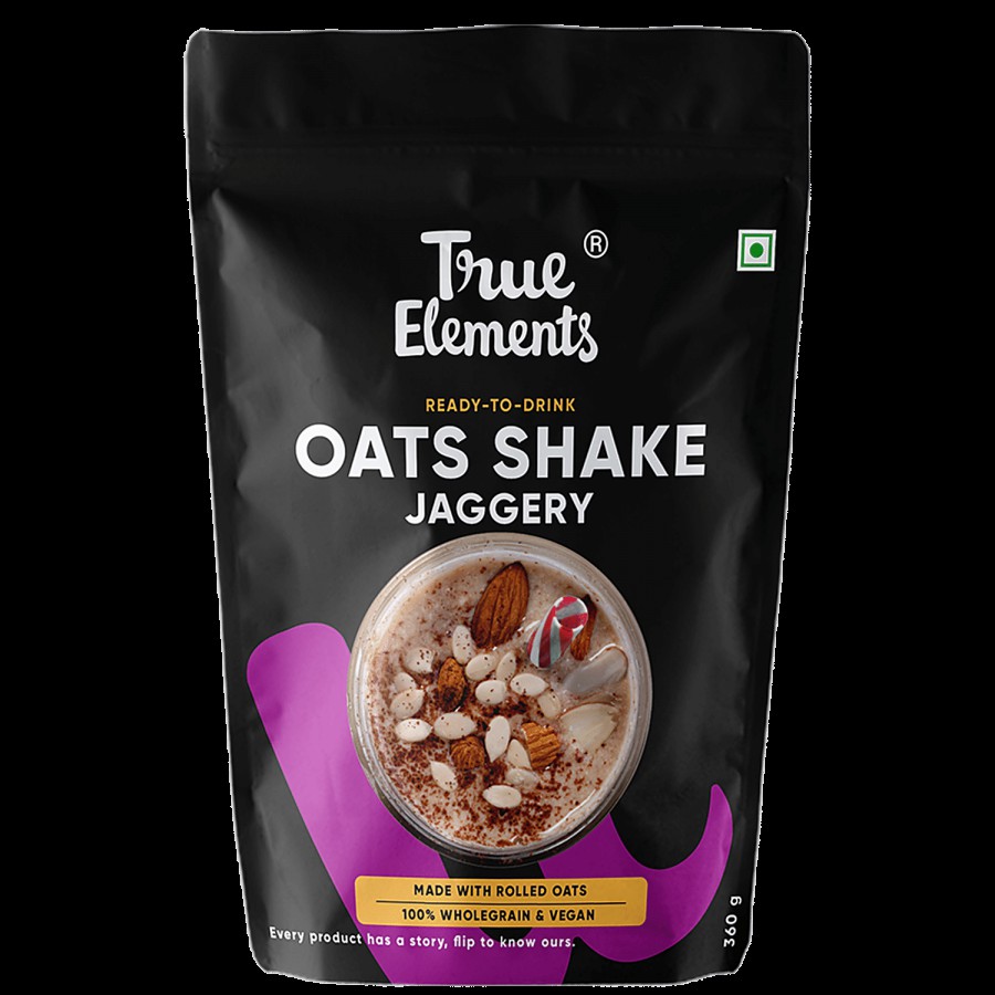 True Elements Rolled Oats Shake - Rich In Protein