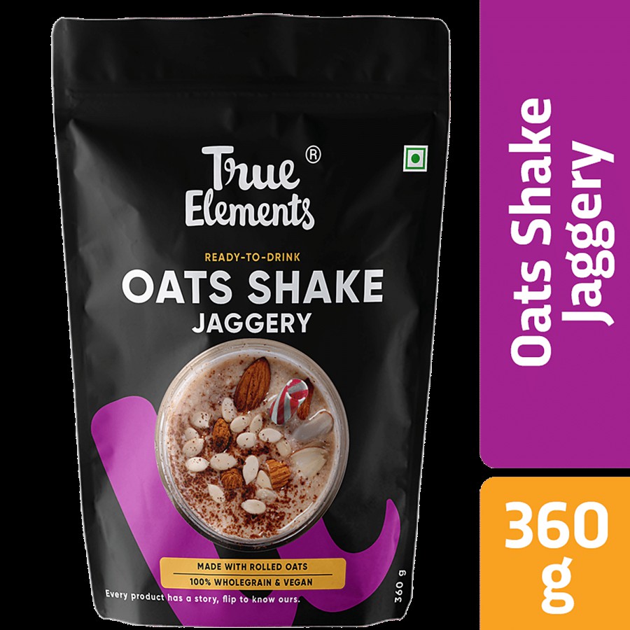 True Elements Rolled Oats Shake - Rich In Protein