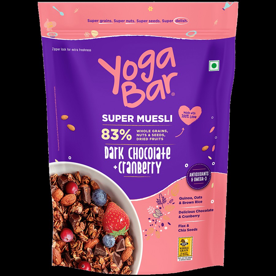 Yoga Bar Muesli - Dark Chocolate & Cranberry