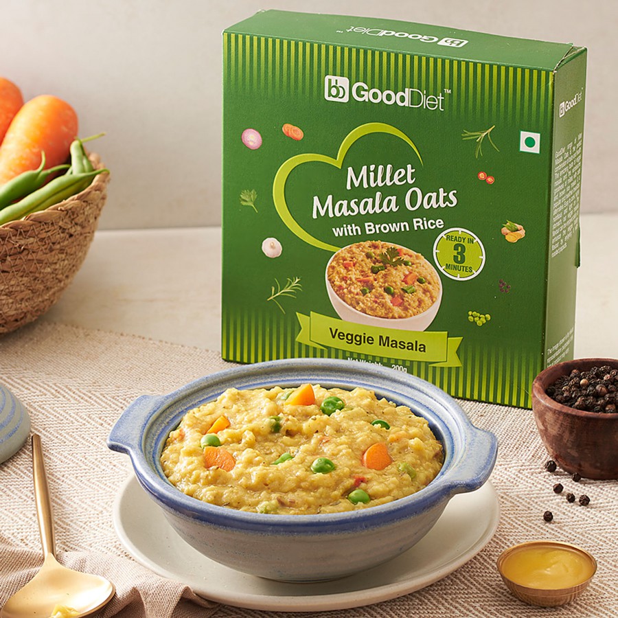 bb Gooddiet Millets Masala Oats - Veggie Masala