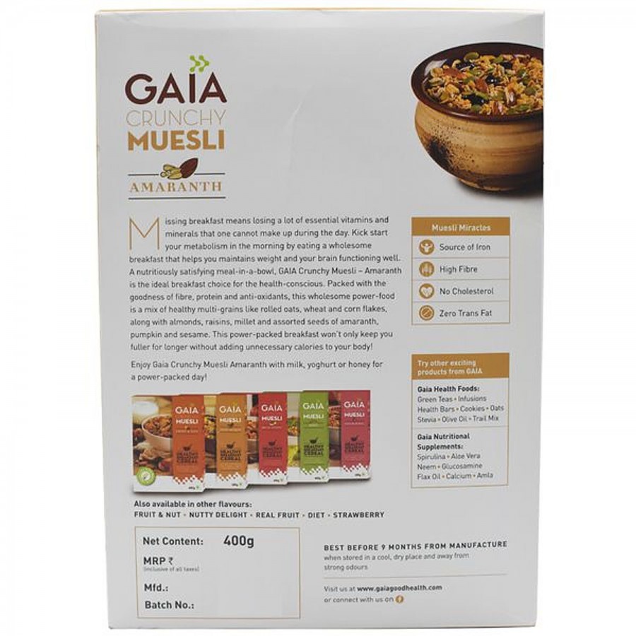 Gaia  Crunchy Muesli - Amaranth