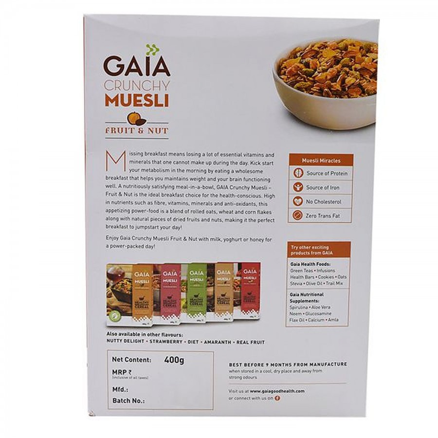 Gaia  Crunchy Muesli - Fruit & Nut Breakfast Cereal