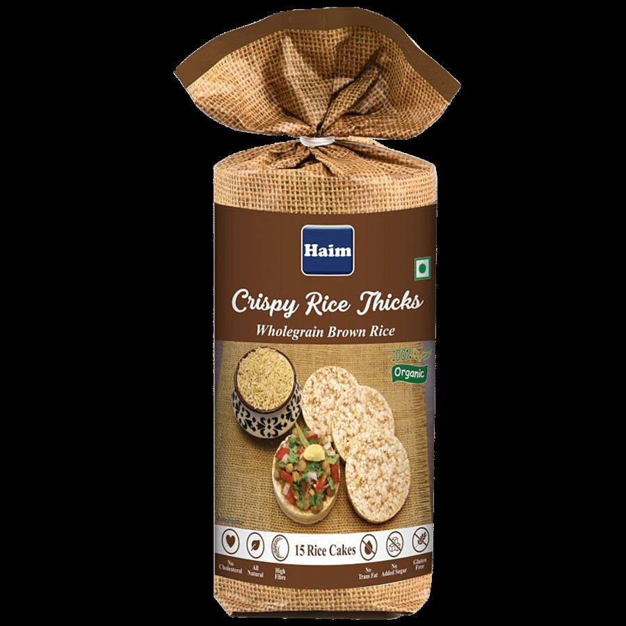 Haim Crispy Rice Thicks - Wholegrain Brown Rice Cake