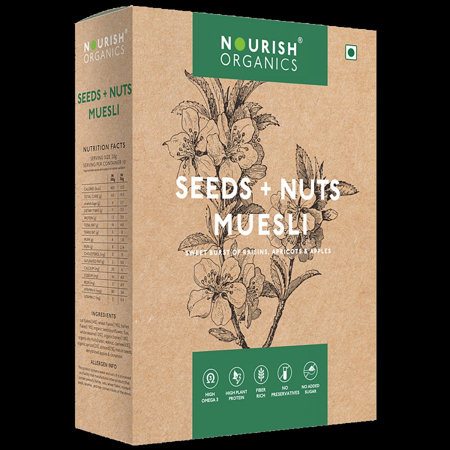 Nourish Organics Muesli - With Seeds & Nuts