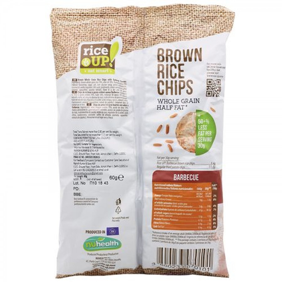 Riceup Brown Rice Chips - Barbecue