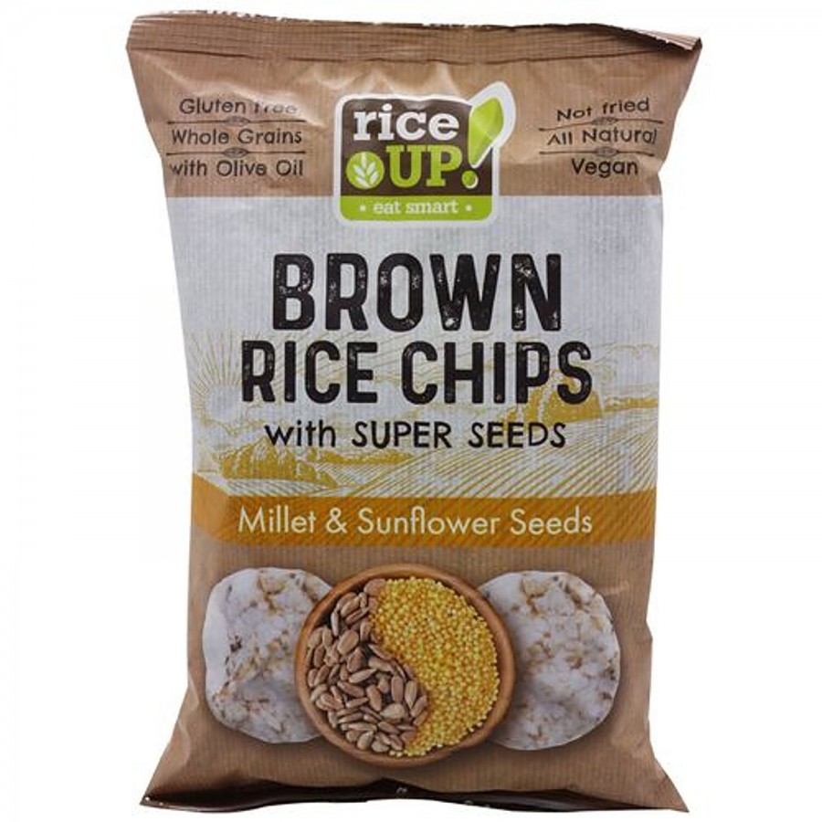 Riceup Brown Rice Chips - Super Seed Millet & Sunflower Seeds