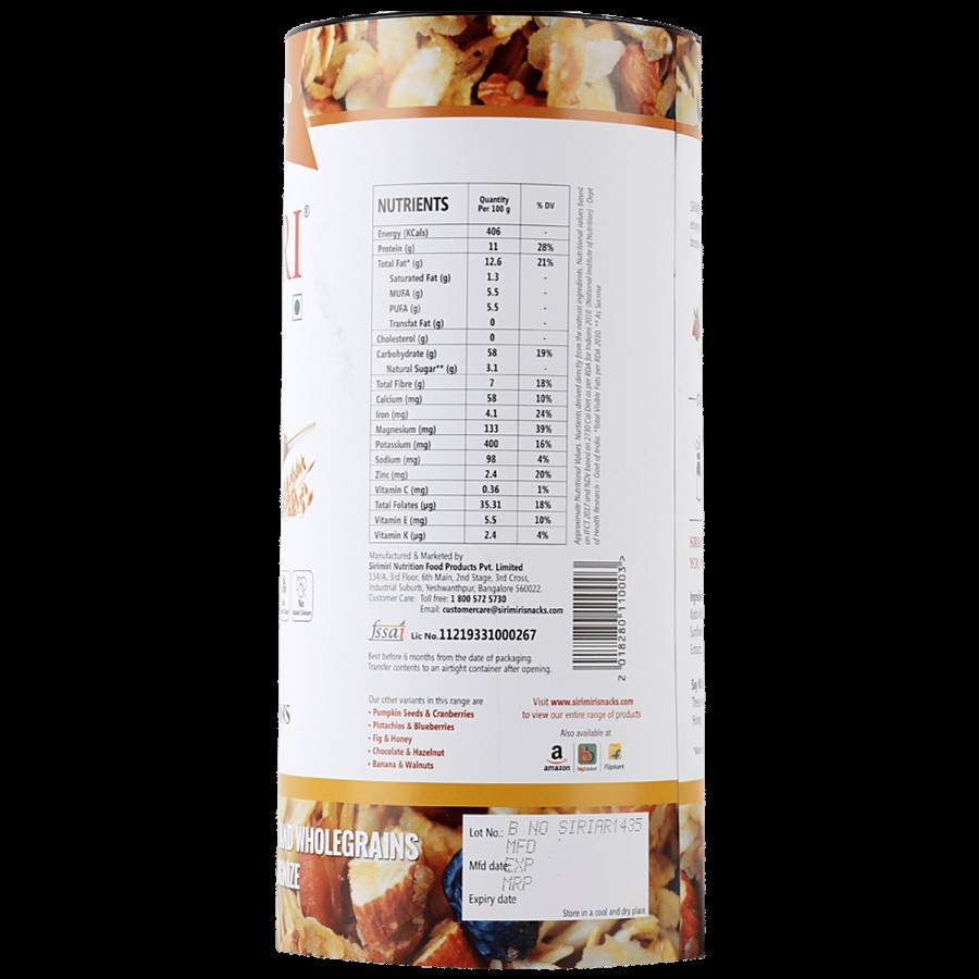 SIRIMIRI Premium Toasted Millet Muesli Protein Breakfast - Gluten-Free