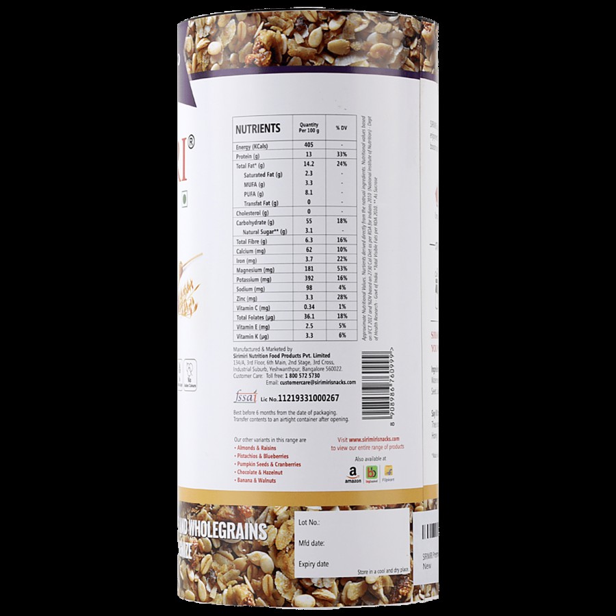 SIRIMIRI Premium Toasted Millet Muesli Protein Breakfast - Gluten-Free