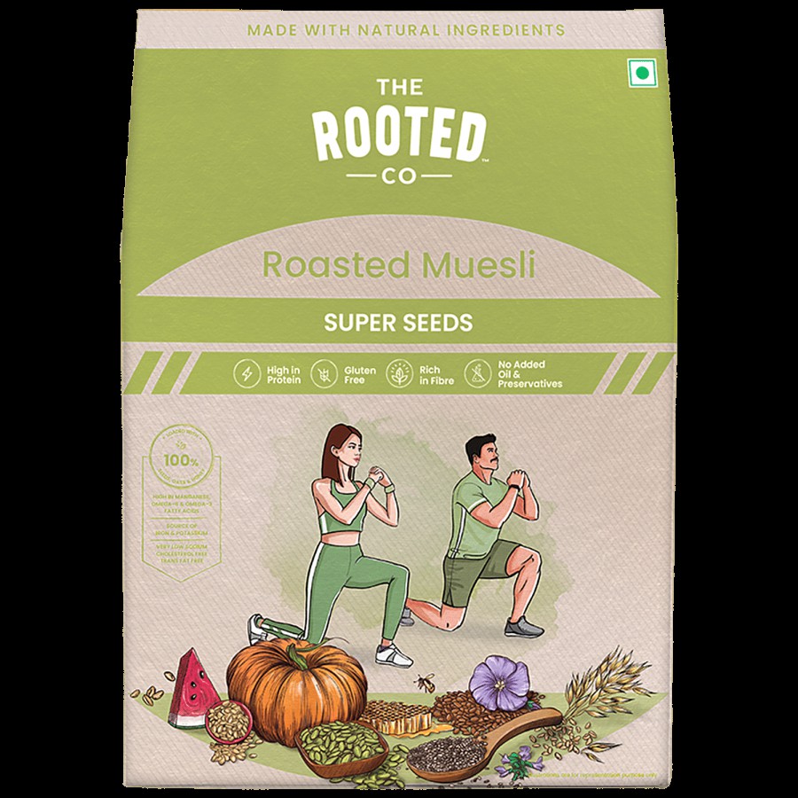 THE ROOTED CO. Roasted Muesli Cereals - Super Seeds