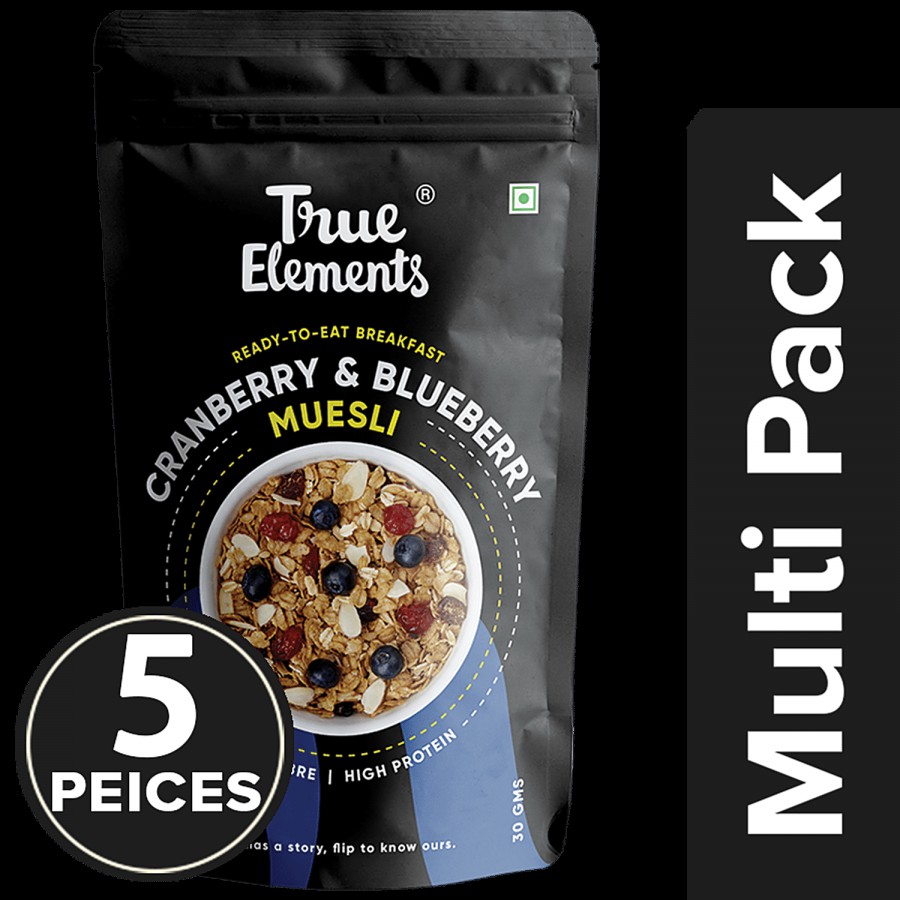 True Elements Cranberry & Blueberry Muesli