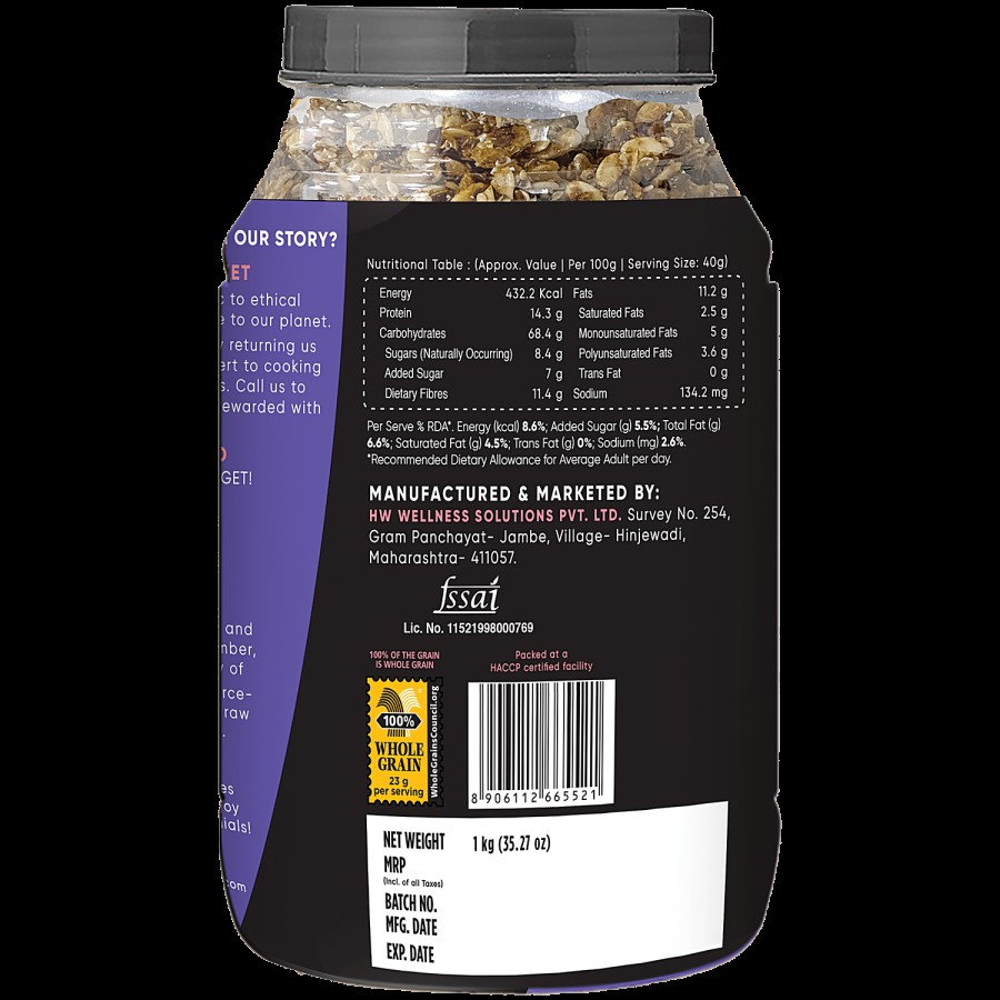 True Elements Dark Chocolate Muesli - Nuts & Berries