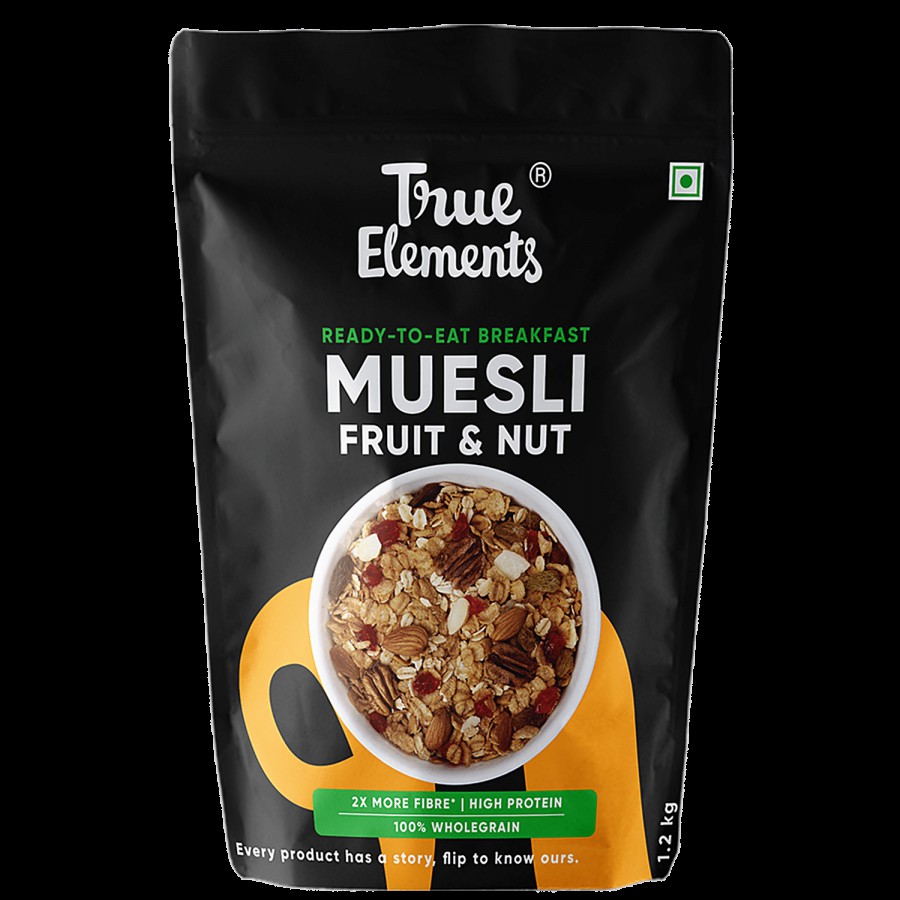 True Elements Fruit & Nut Muesli - Protein Rich