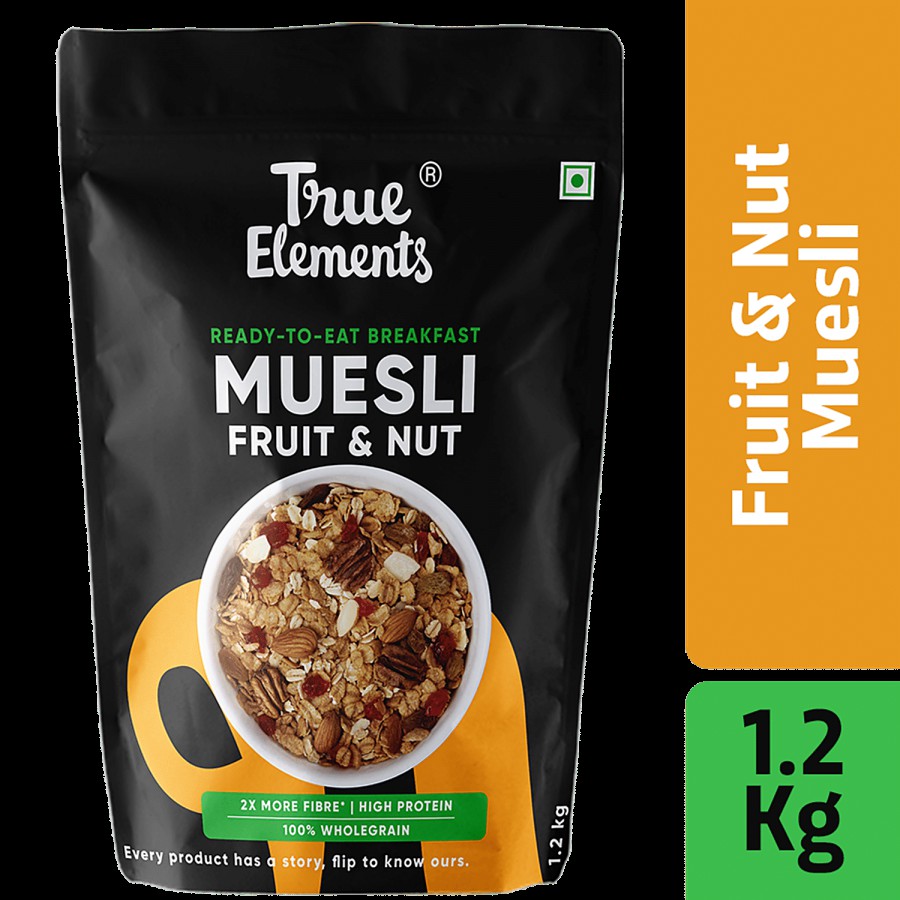 True Elements Fruit & Nut Muesli - Protein Rich