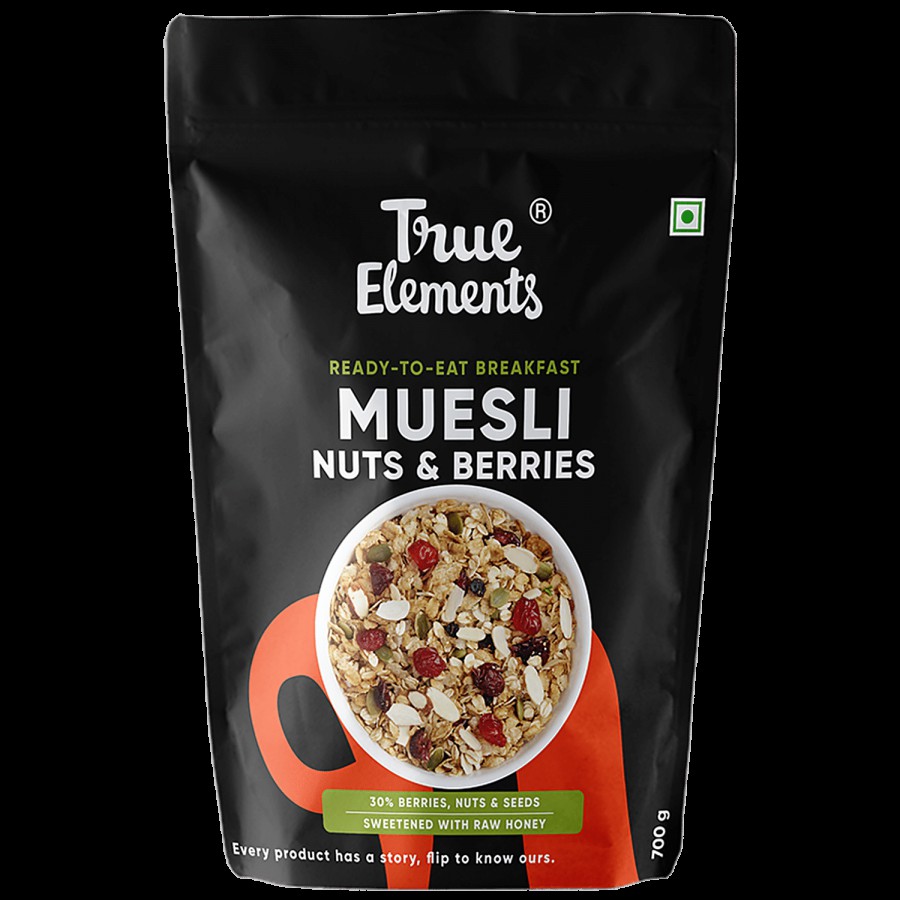 True Elements Nuts & Berries Muesli - 30% Berries