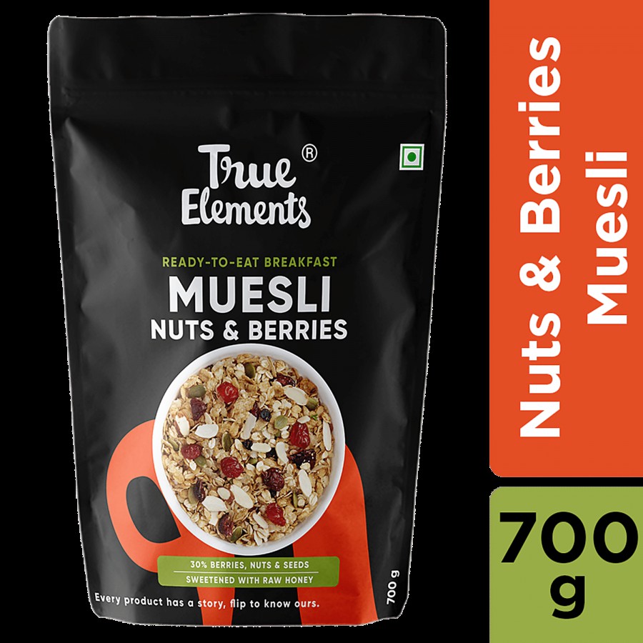 True Elements Nuts & Berries Muesli - 30% Berries