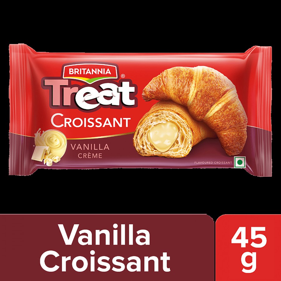 Britannia Treat Croissant - Vanilla Creme Filling