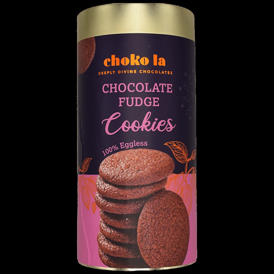 Chokola  Chocolate Fudge Cookies - 100% Eggless