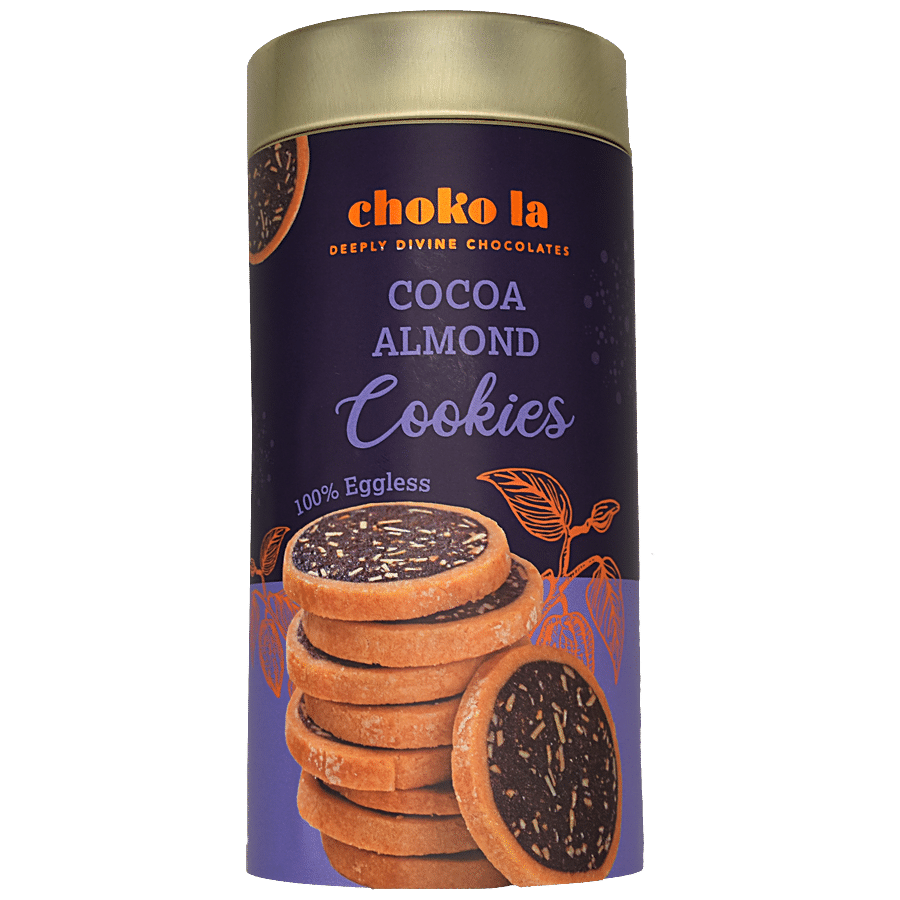 Chokola  Cocoa Almond Cookies - 100% Eggless