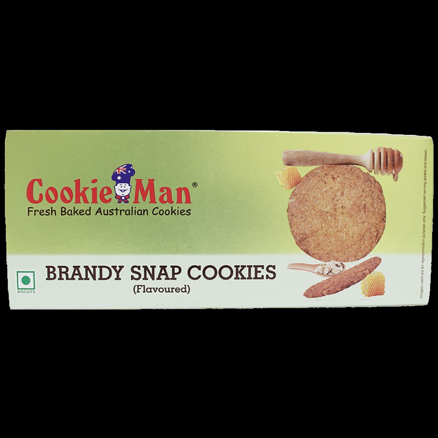 Cookie Man Brandy Snap Cookies - Flavoured