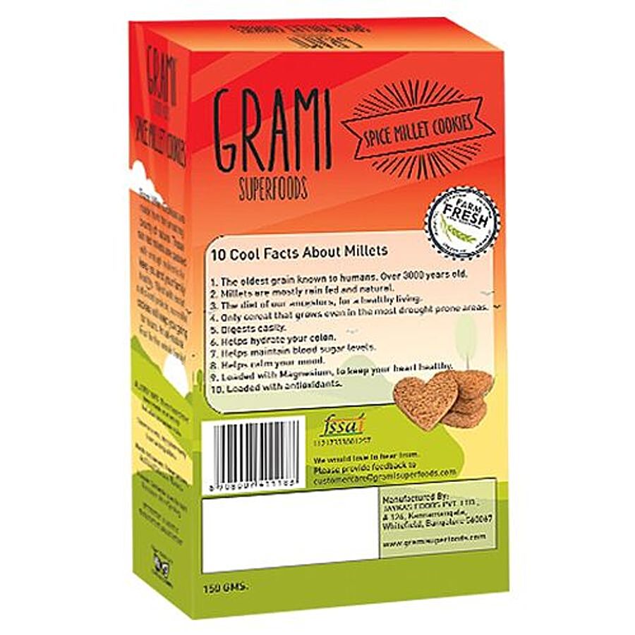 GRAMI SUPERFOODS Cookies - Spice Millet