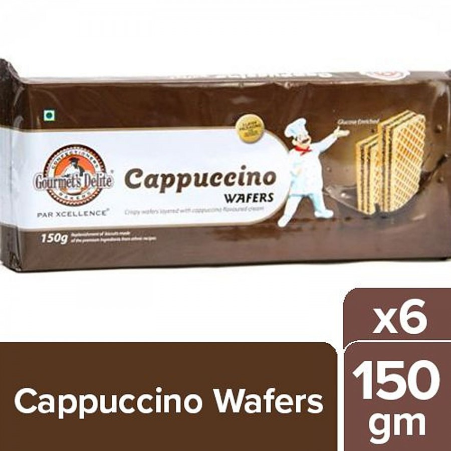 Gourmets Delite  Gourmets Delite Wafers - Cappuccino 150 Gm Pouch