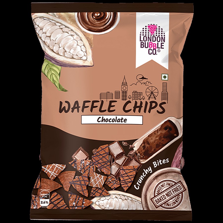 LONDON BUBBLE CO Waffle Chips - Chocolate