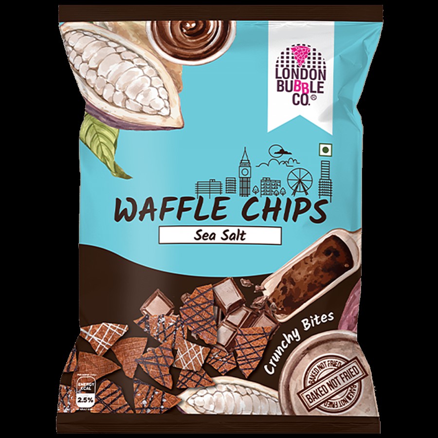 LONDON BUBBLE CO Waffle Chips - Sea Salt