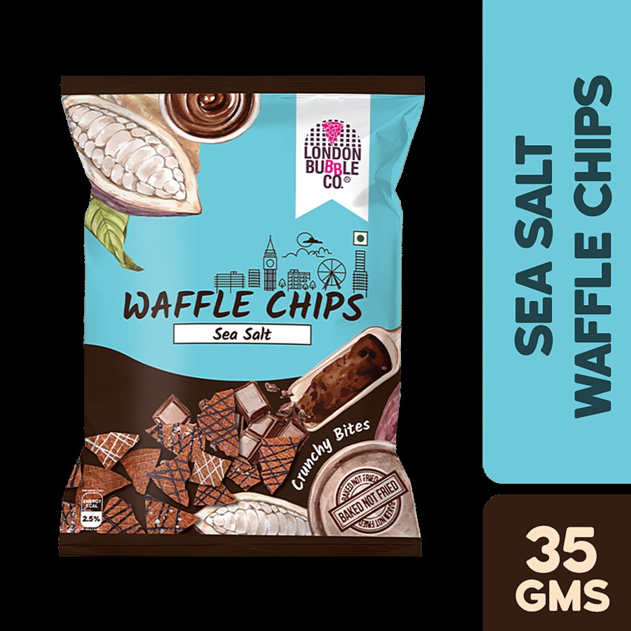 LONDON BUBBLE CO Waffle Chips - Sea Salt