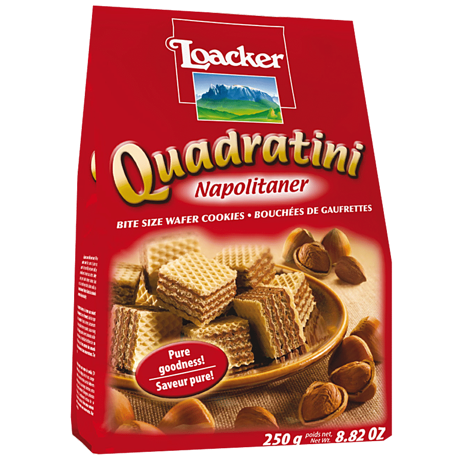 Loacker Quadratini Wafer Cookies - Napolitaner