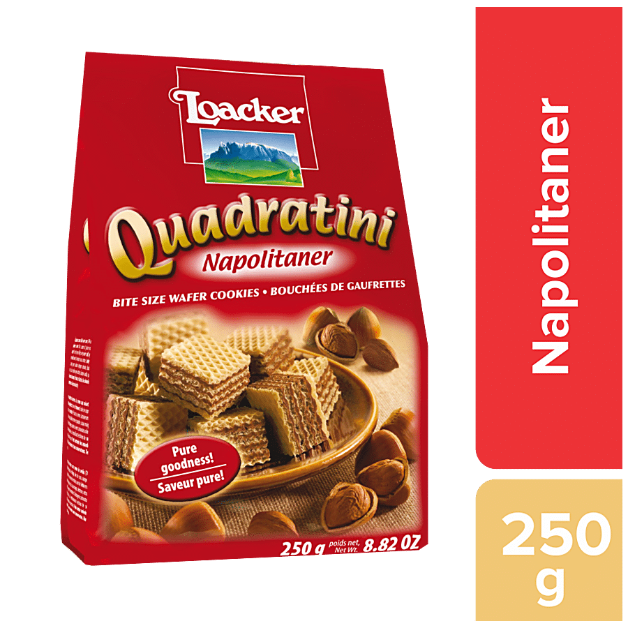 Loacker Quadratini Wafer Cookies - Napolitaner