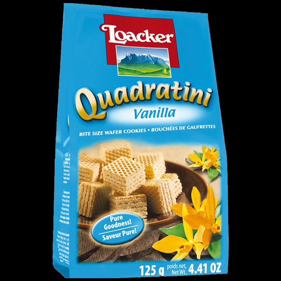 Loacker Quadratini Wafer Cookies - Vanilla