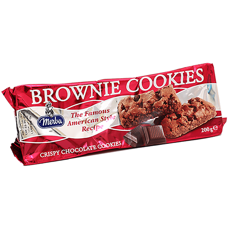 Merba Crispy Cookies - Brownie Chocolate