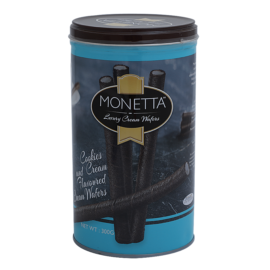 Monetta Wafer Sticks - Luxury Cookies & Cream Flavoured