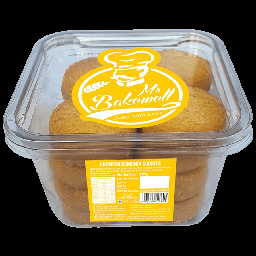 Mr Bakewell Premium Osmania Cookies - Made With Refined Wheat Flour