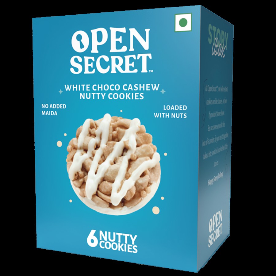 Open Secret Cashew Cookies - Chocolate & Kaju. Healthy biscuits- no added maida