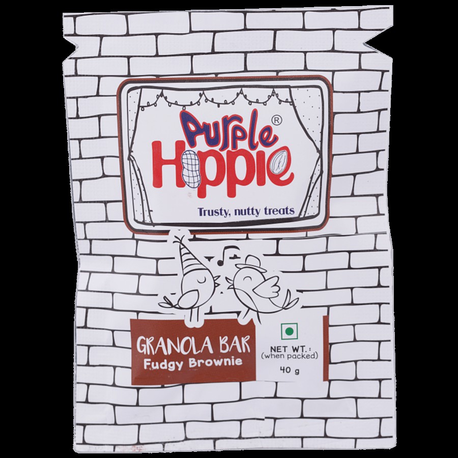 Purple Hippie Fudgy Brownie Bar