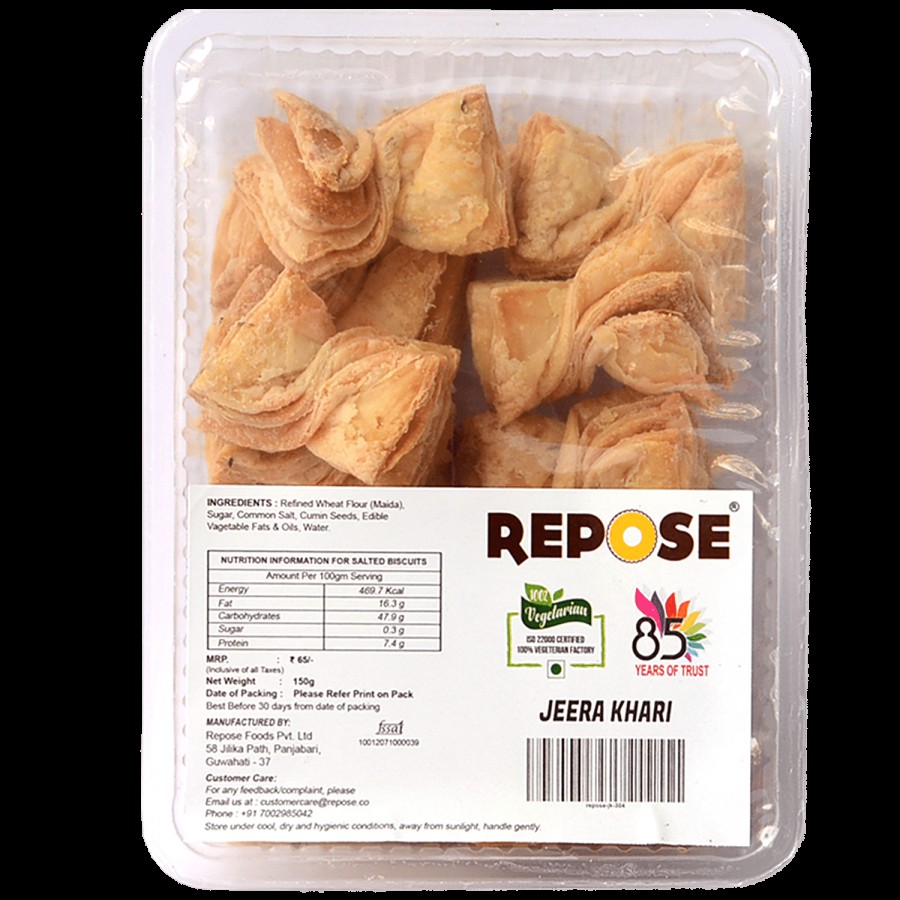 Repose Jeera Khari - Made With Refined Wheat Flour