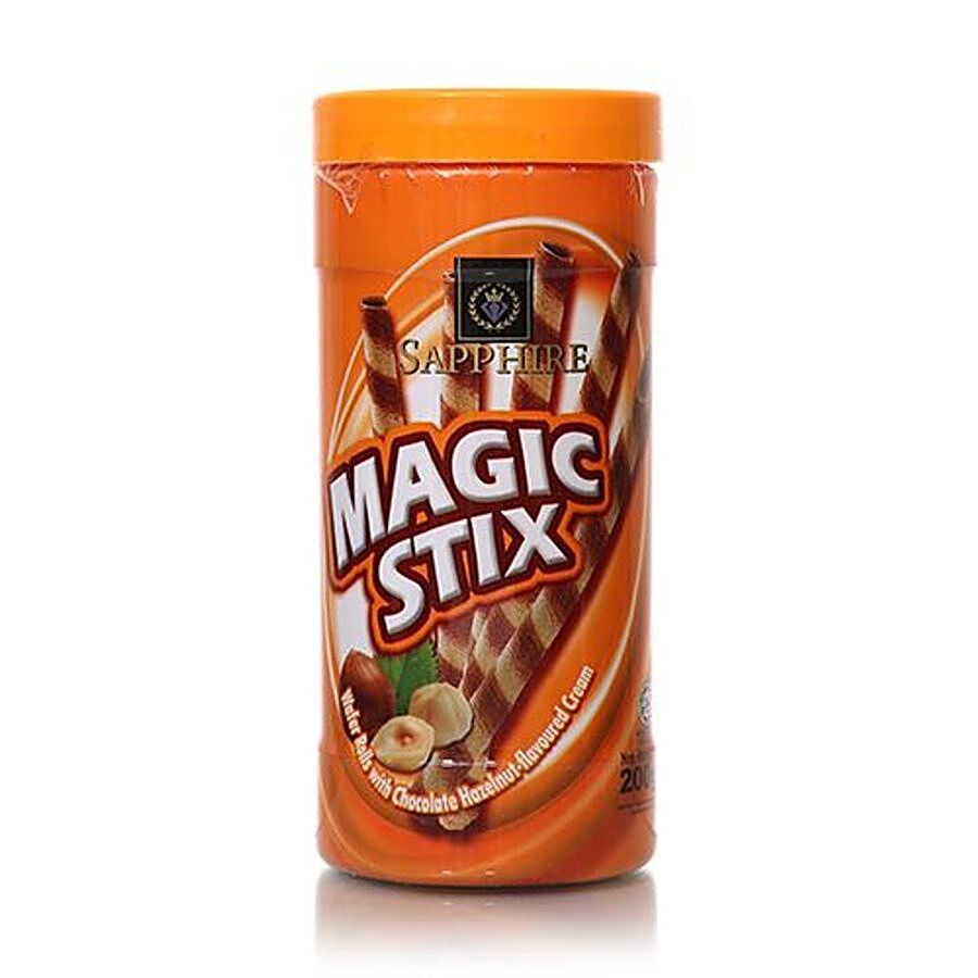 Sapphire  Magic Stix Wafer Rolls - Chocolate Hazelnut Flavoured Cream