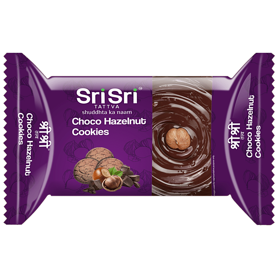 Sri Sri Tattva Choco Hazelnut Cookies - Teatime Snack