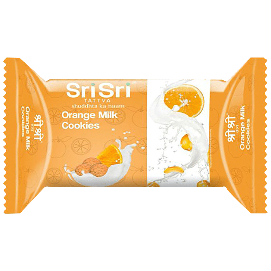 Sri Sri Tattva Orange Milk Cookies - Teatime Snack