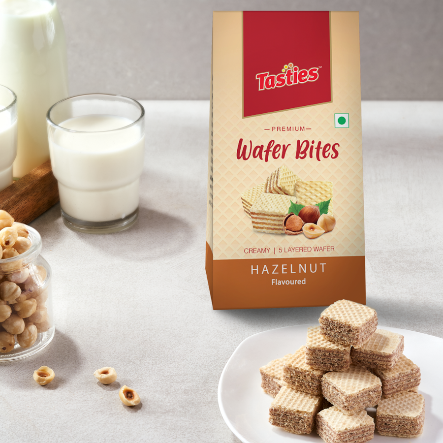 Tasties Wafer Bites - Dark Hazelnut