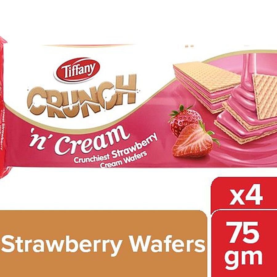 Tiffany Cream Wafers - Strawberry Flavored