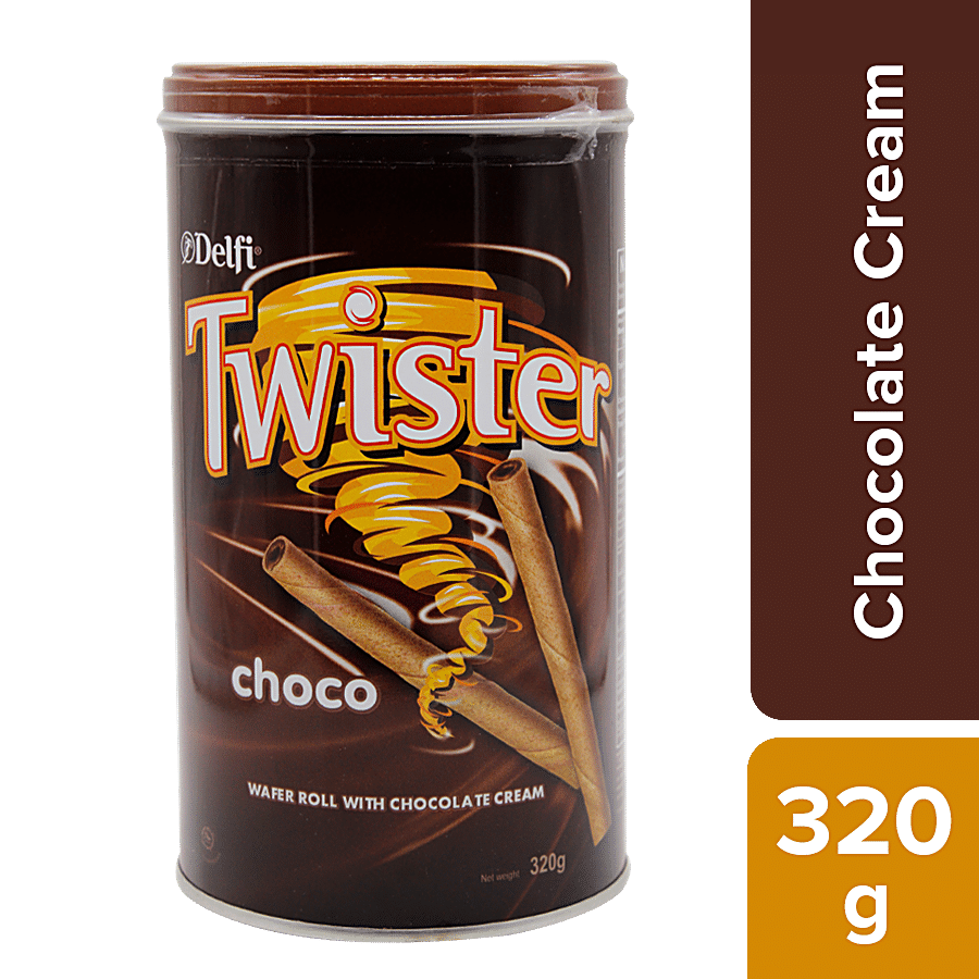 Twister Chocolate Wafer Roll - Chocolate Cream