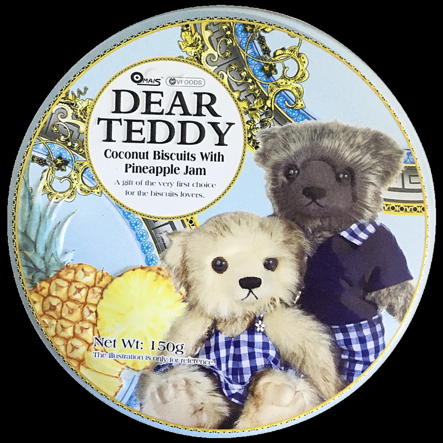 V Fooods Dear Teddy - Coconut Biscuits With Pineapple Cream