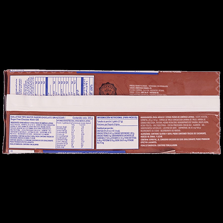 VOORTMAN  Sugar Free Chocolate Wafer