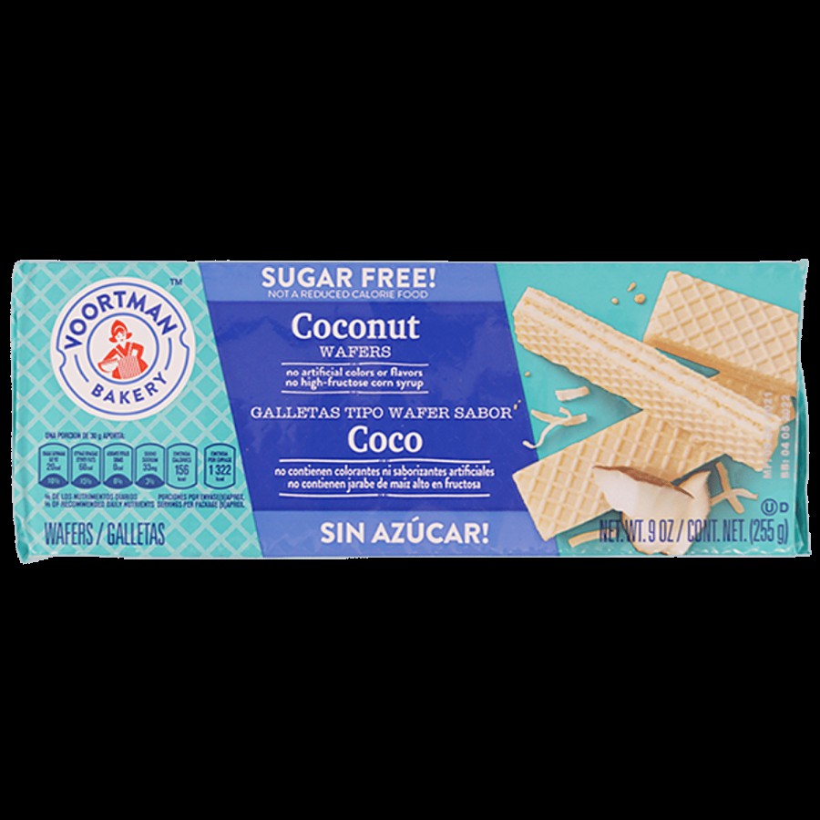 VOORTMAN  Sugar Free Coconuts Wafer