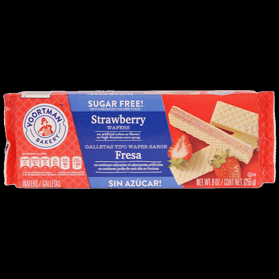 VOORTMAN  Sugar Free Strawberry Wafer