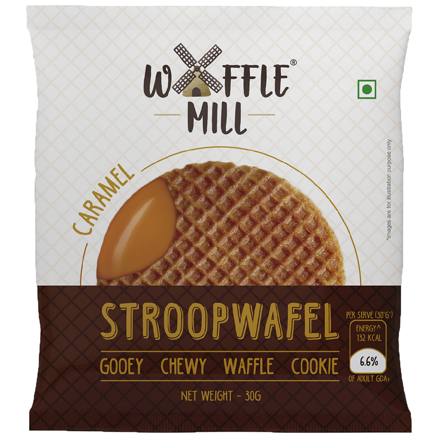 Waffle Mill Stroopwafel Waffle Cookie - Caramel